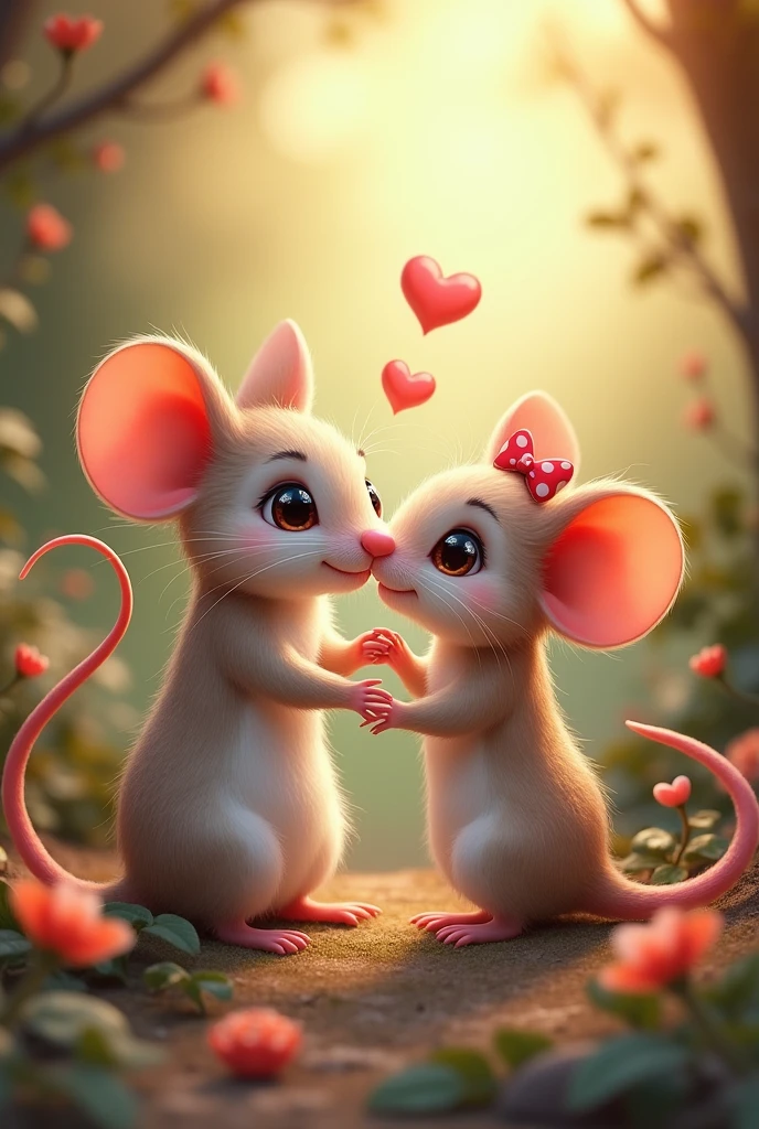 Cute mice in love 