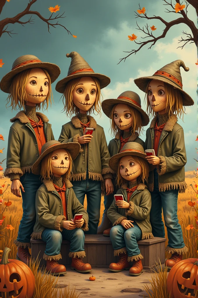 Image for a WhatsApp group of scarecrows