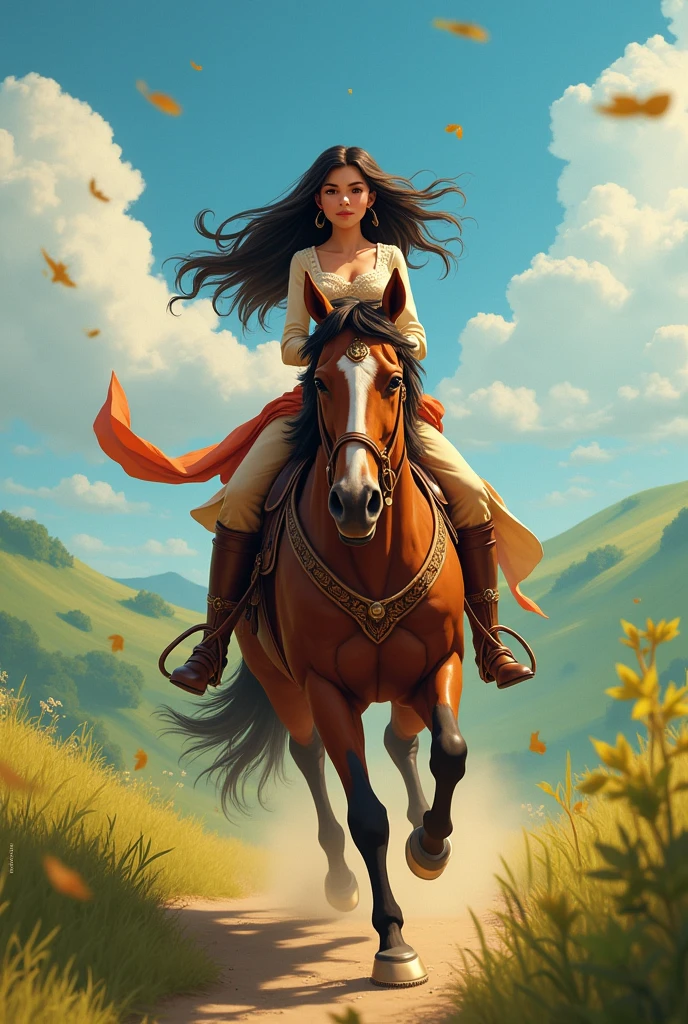 called giovanna riding a horse