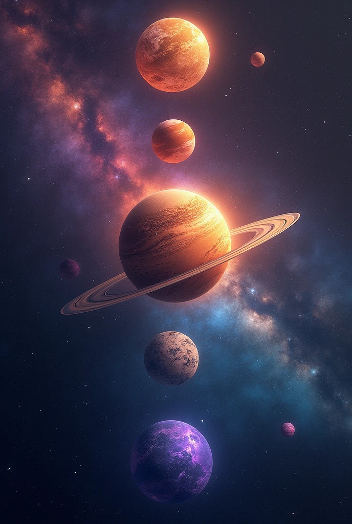 An alignment of planets in the universe and that there are many colors and it is a universal style