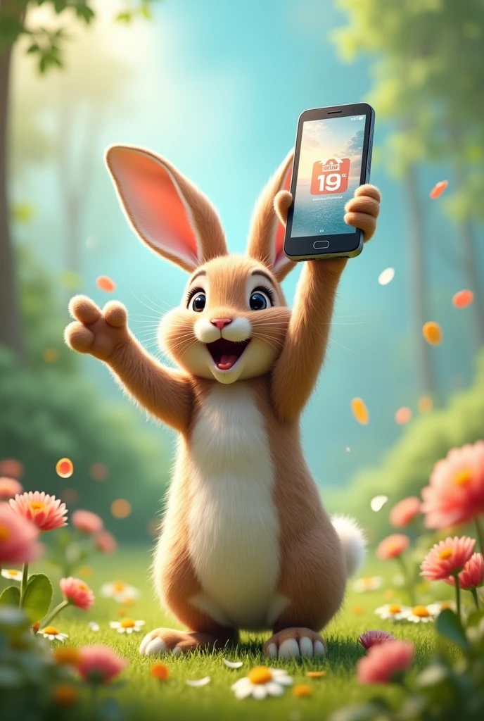 Images 2- Rabbit won a cell phone