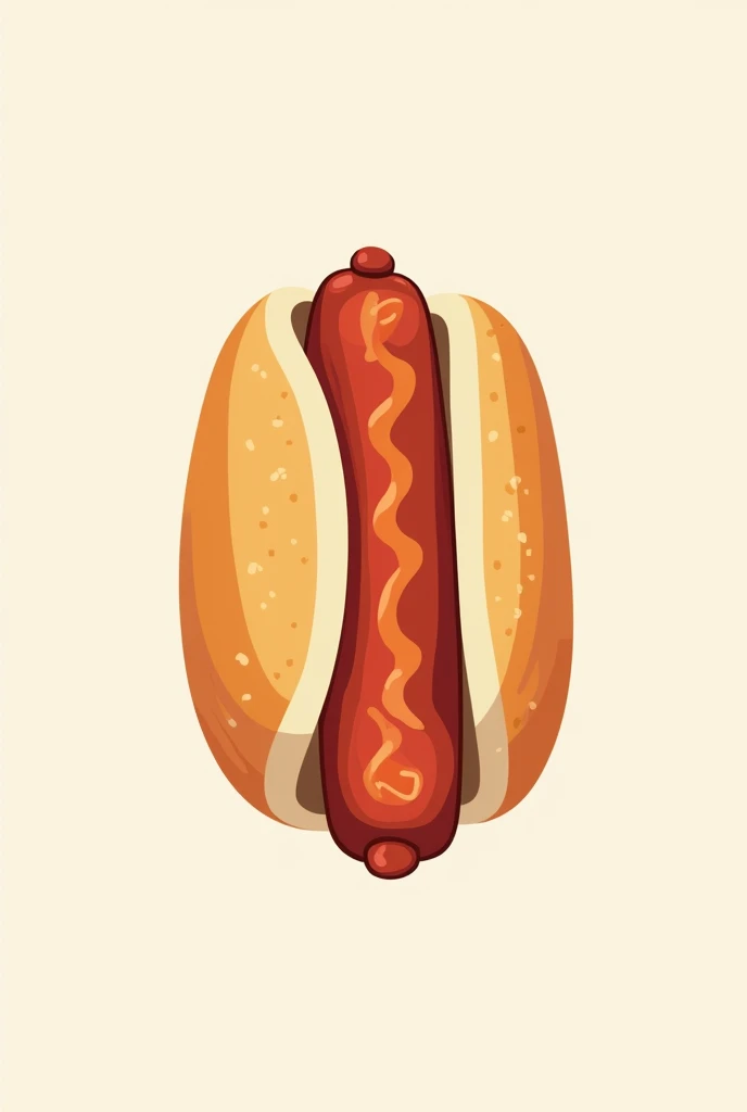 Give me a logo with a hot dog inside a bun