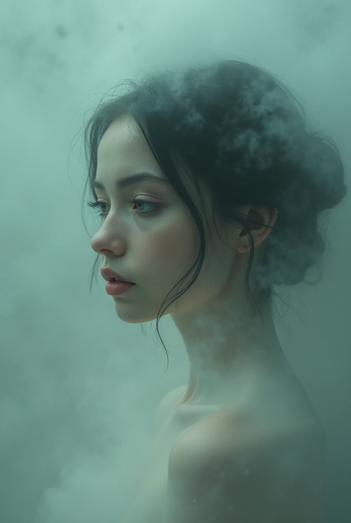 surrealistic photography of a female