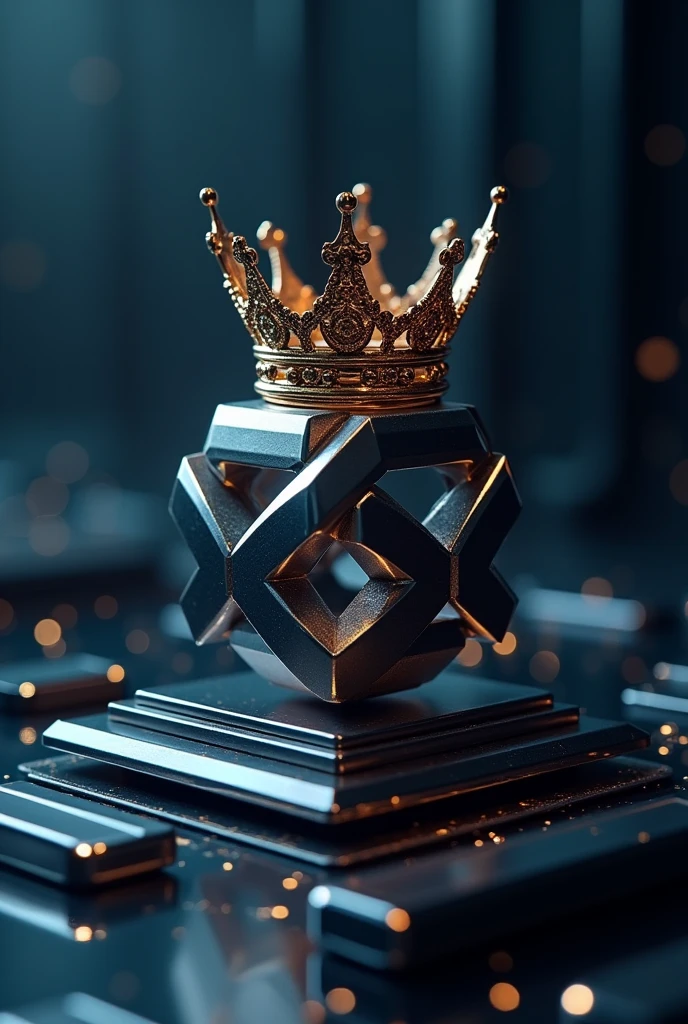 Technology logo  wearing a crown