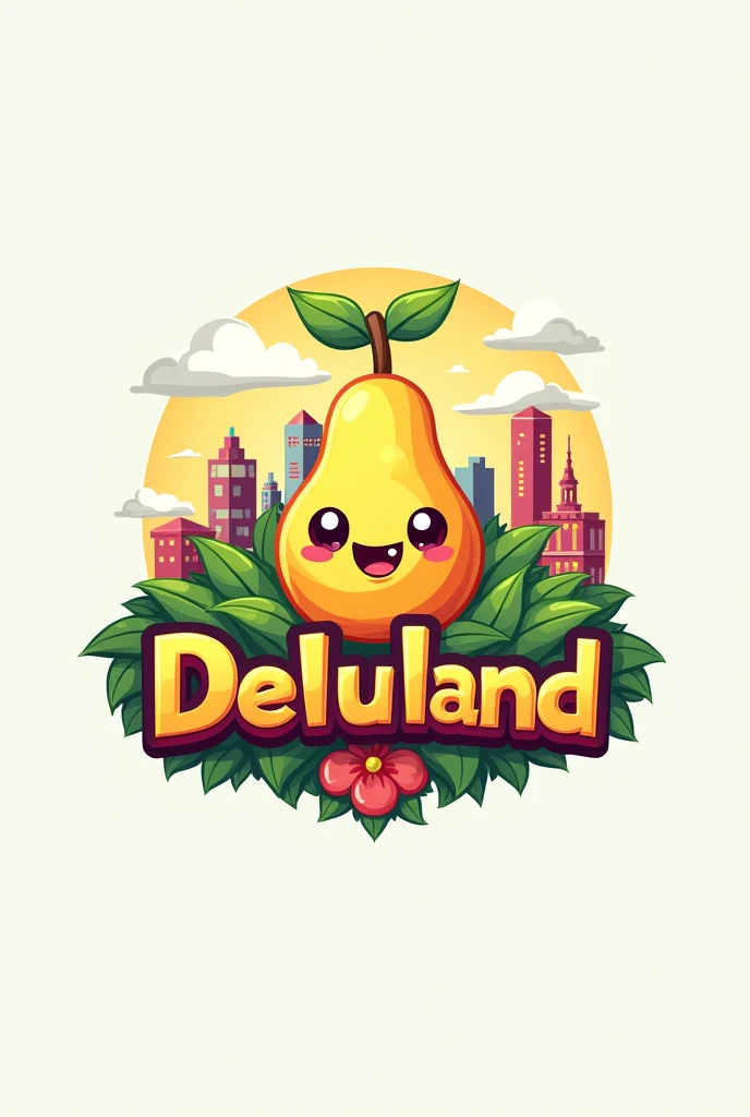 A logo for a city called delululand