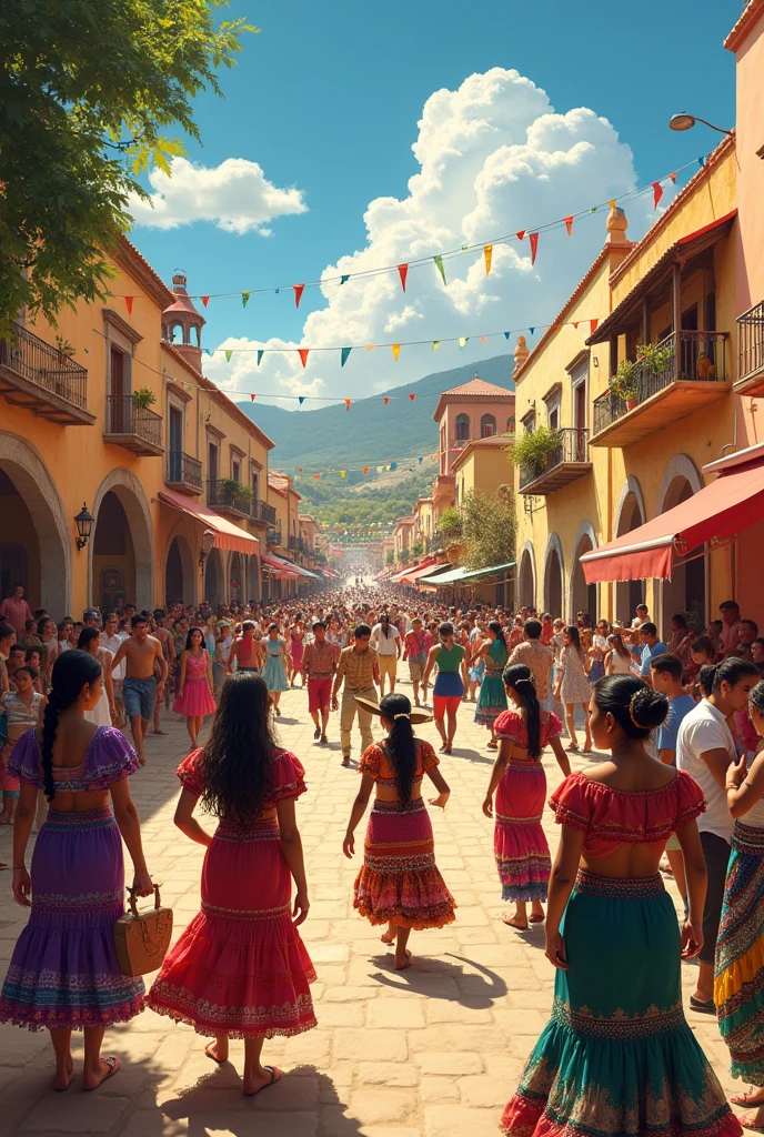 Mexicans with all the culture that exists in the country 
