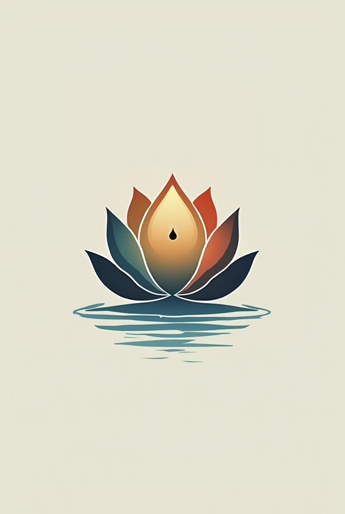 A logo with a lotus flower for a jacket brand called ALIM
