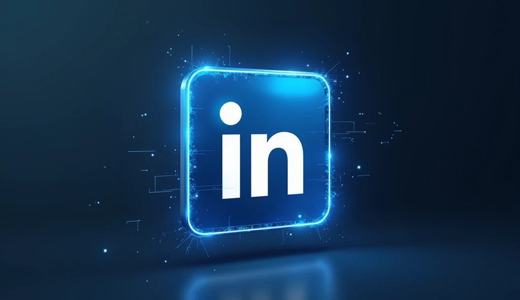 Logo for LinkedIn graphics art , art director, creative