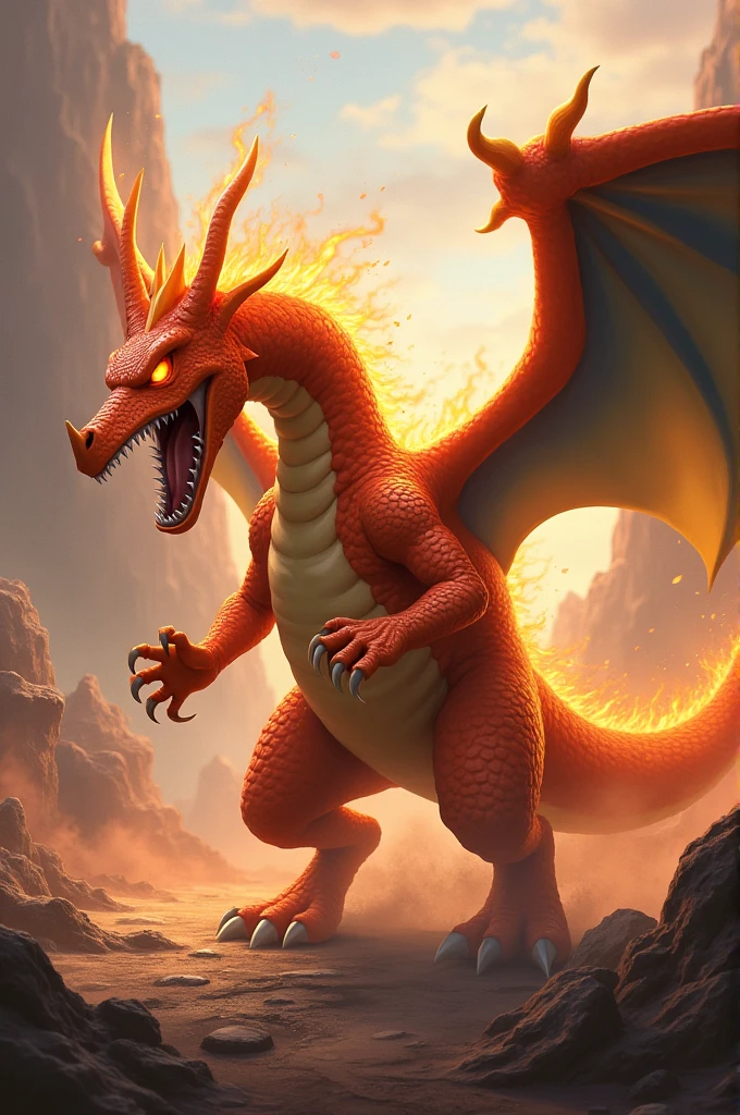Spawns a Charizard with an all-aggressive primal style