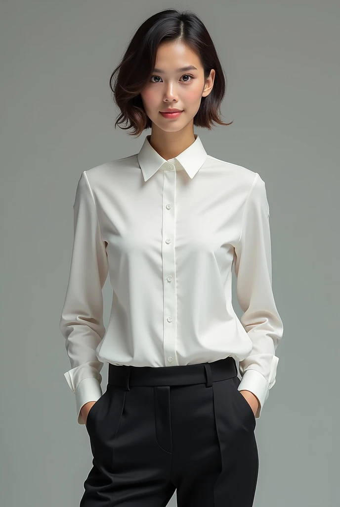 Create an elegant and youthful shirt for a company called Mega Distributions
