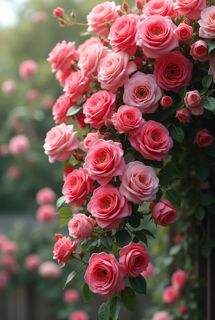 Cascading rose 