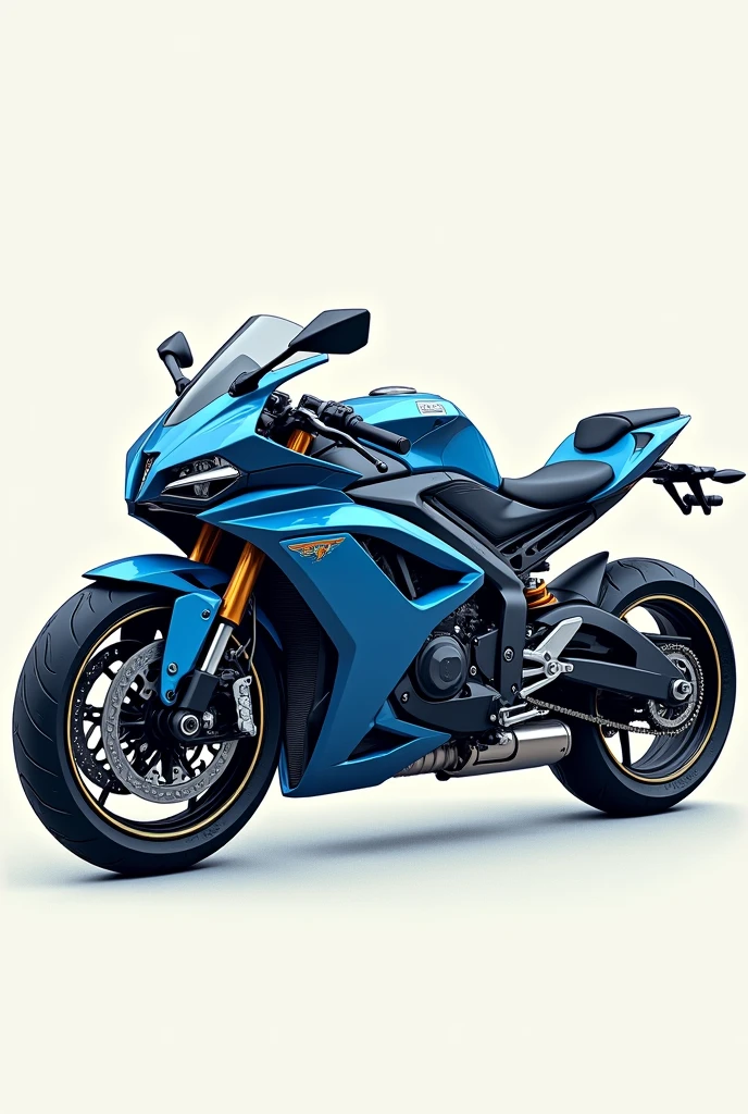 blue and black motorcycle drawing type