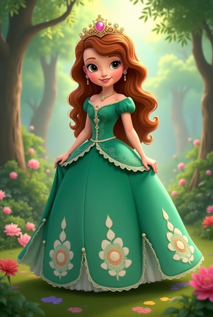 Create Princess Sofia the First Girl in a Green Dress