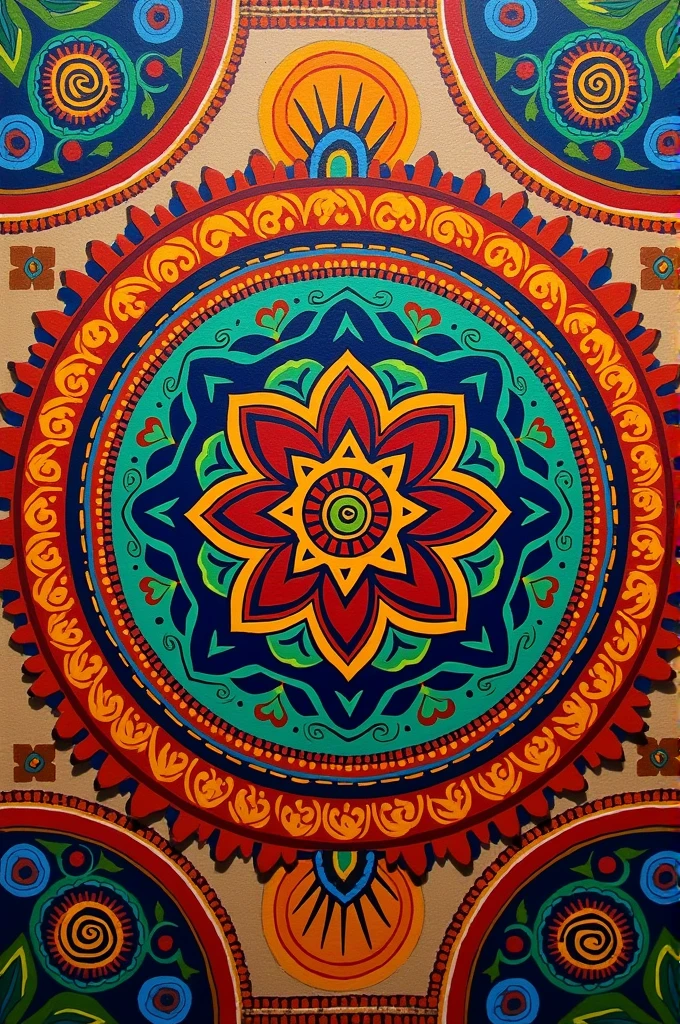 Mandala painted on Mexico