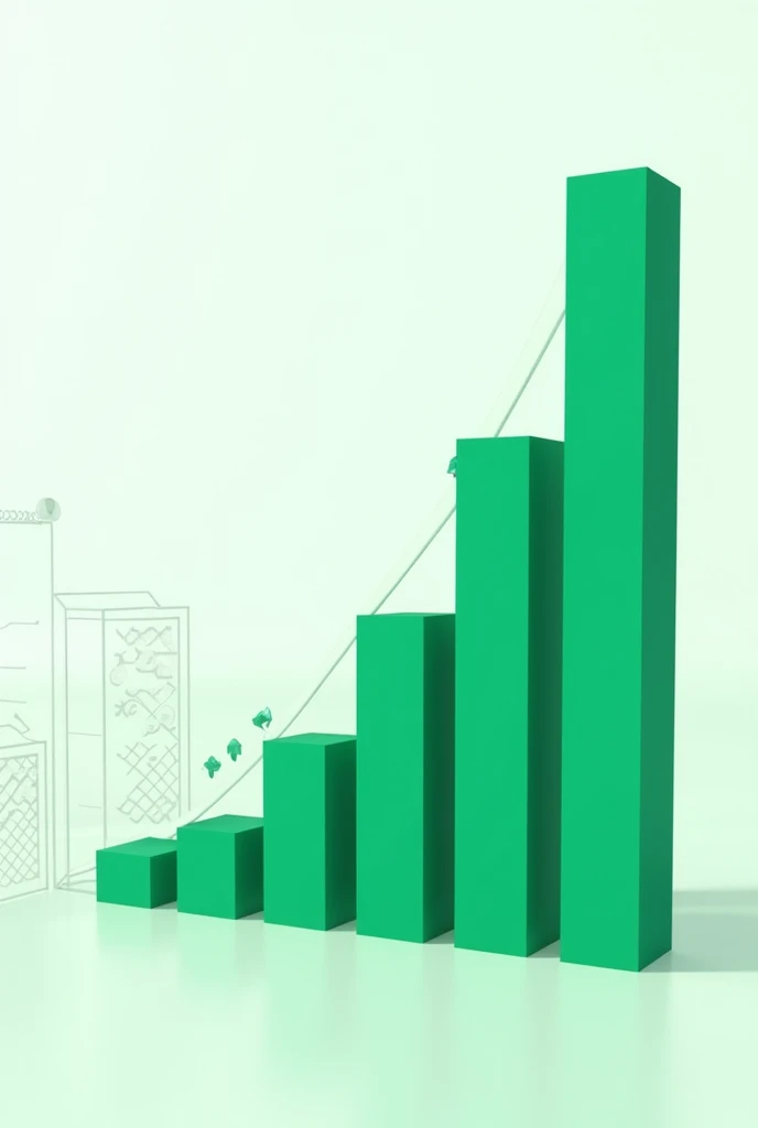 Bright green financial bar chart image 1280x720