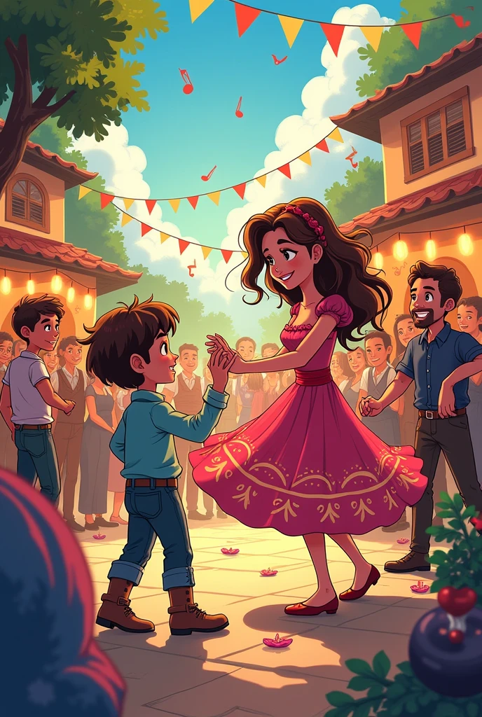  comic: The young Karau found a party on the way and there he stayed to dance with the prettiest lady of the night.