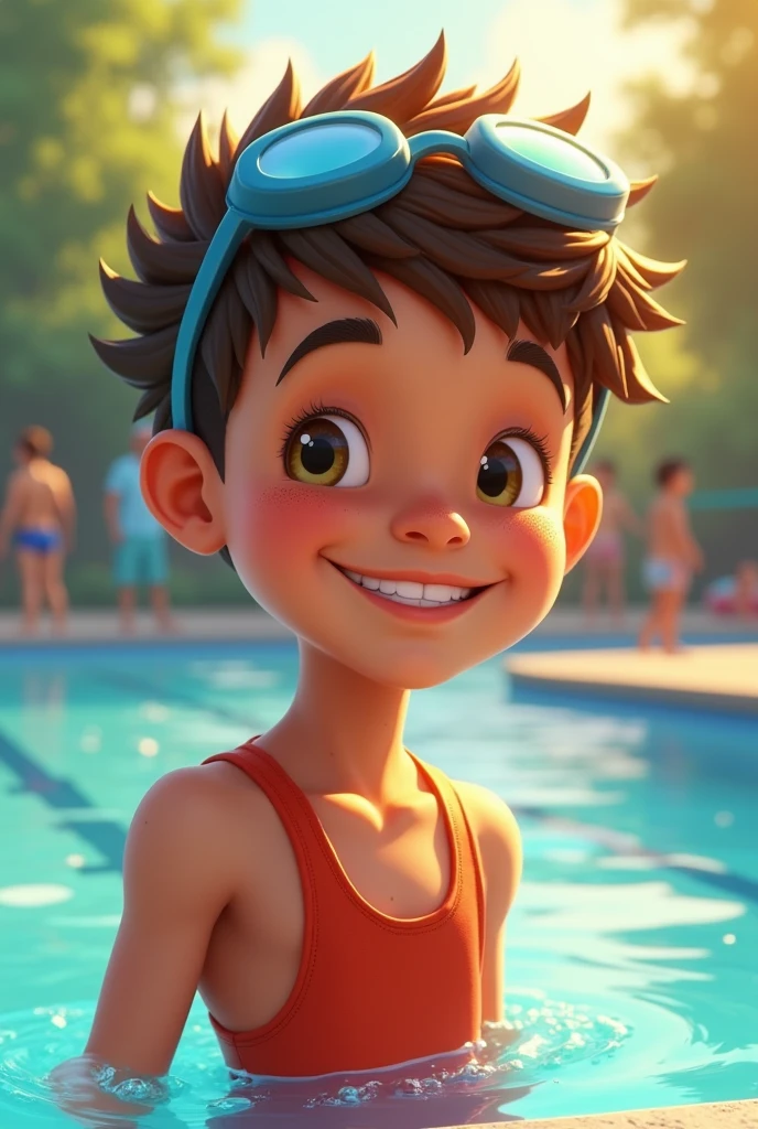 Once upon a time there was a boy of about named Tadeo, He was a happy child and they were no problem, He really liked the sport of swimming, where he seemed very dedicated and where he had made a variety of friends., I felt comfortable with everything that was happening to me