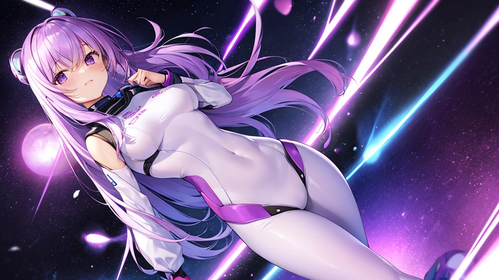 anime girl with purple hair and purple lingersuit posing on a motorcycle, biomechanical oppai, best anime 4k konachan wallpaper, oppai cyberpunk, thick smooth warframe thighs, trending on cgstation, cyberpunk anime girl mech, digital cyberpunk anime art, 8k octae render photo, beautiful anime girl squatting, anime cyberpunk art