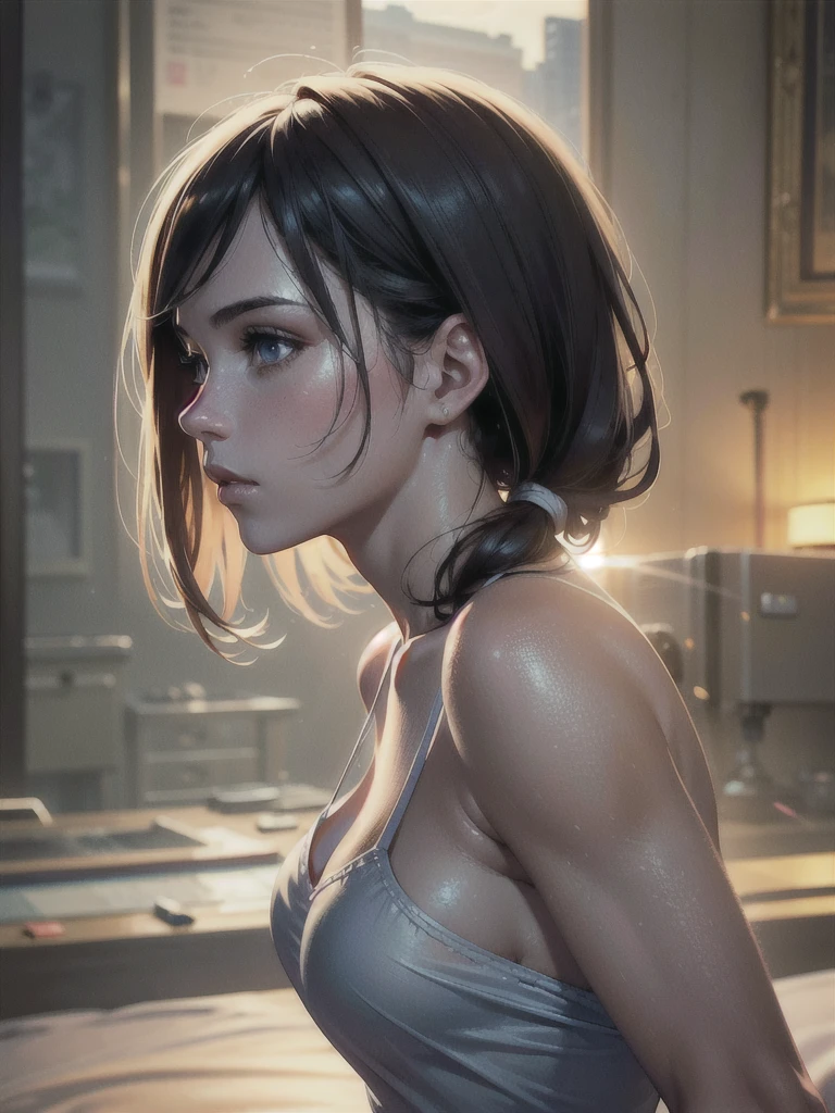 Best quality, masterpiece, ultra high resolution, (photorealistic:1.4), RAW photo, 1 girl, from the shoulder, cinematic lighting