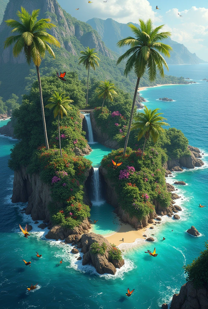 flora and fauna of an island