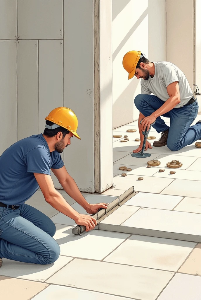Company cover Installation of ceramics and sheetrock
