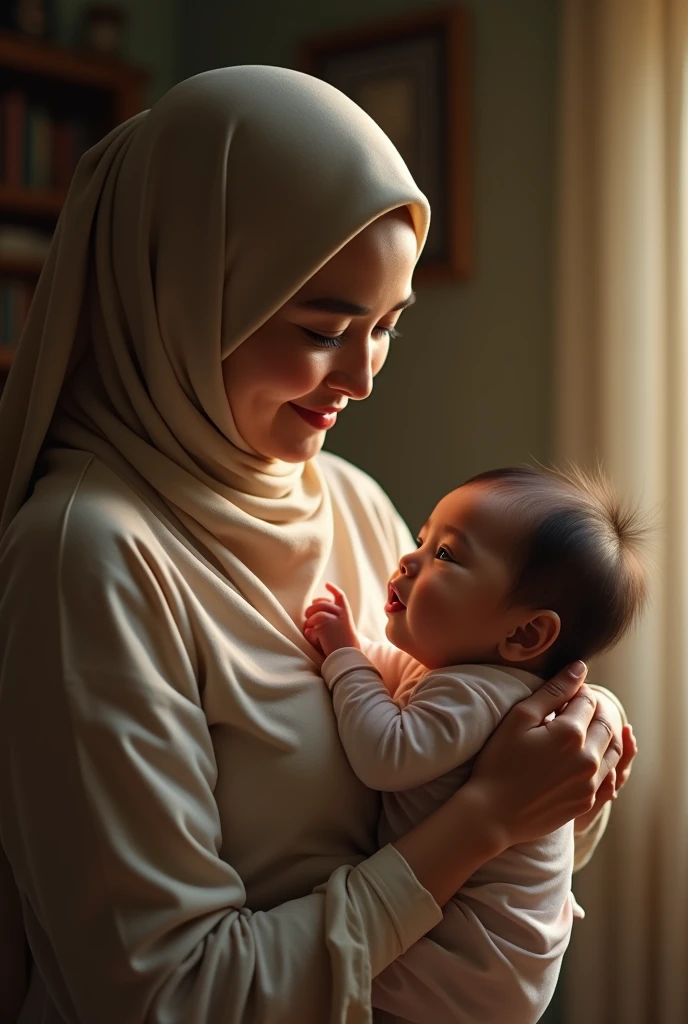 Girl hijab indonesia age 40, sucks breast