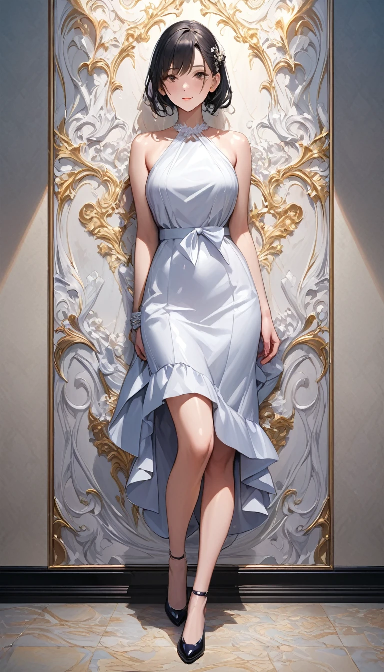 (Masterpiece), (8k size wallpaper), (top quality), Caustics, Detiled.Photorealism、Married Woman、whole body