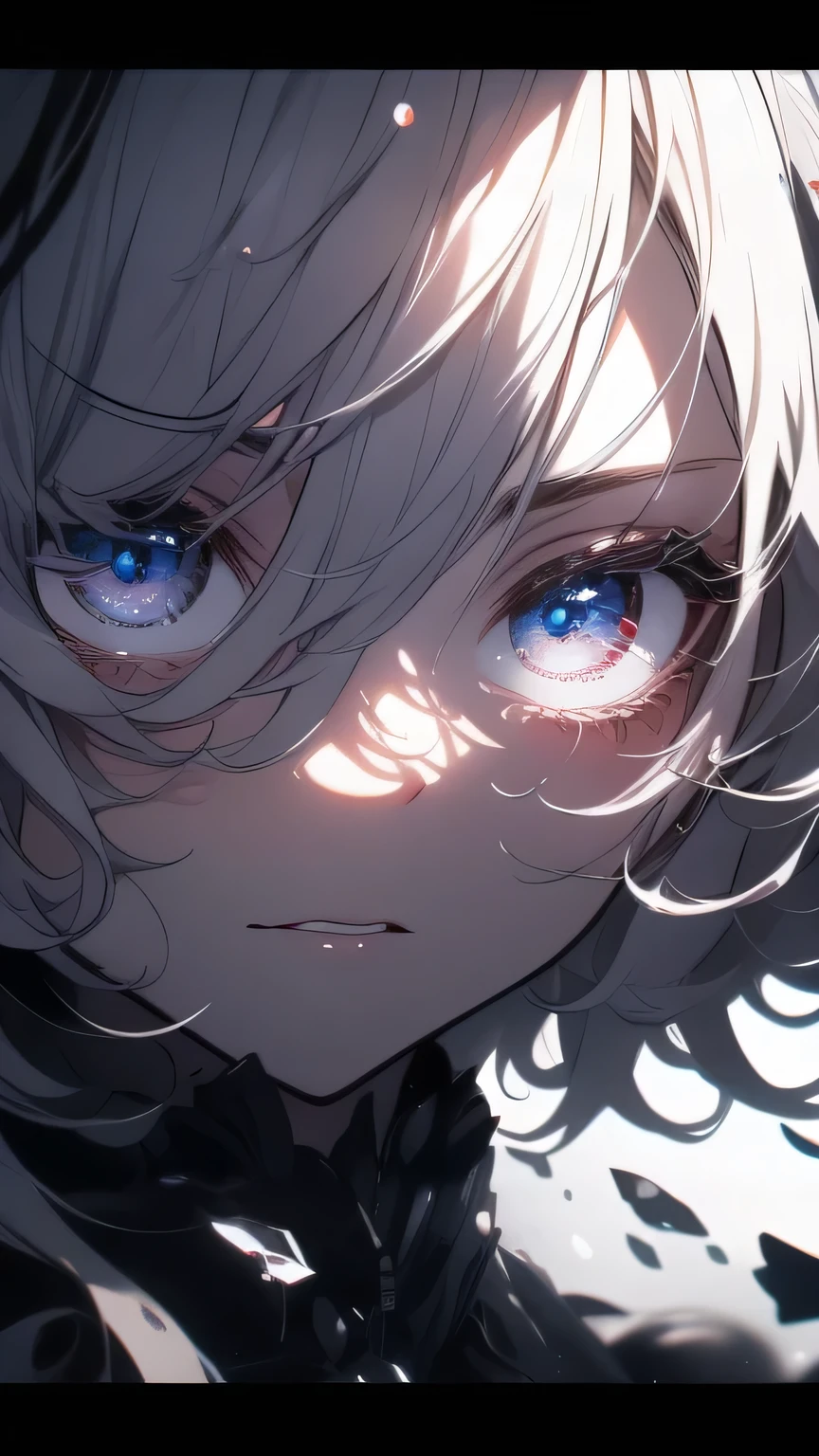 ((8k resolution))、((Highest quality))、((masterpiece))、((Very detailed))((((dramatic))), (((Rough feeling))), (((intense)))Focus on the face, nightcore