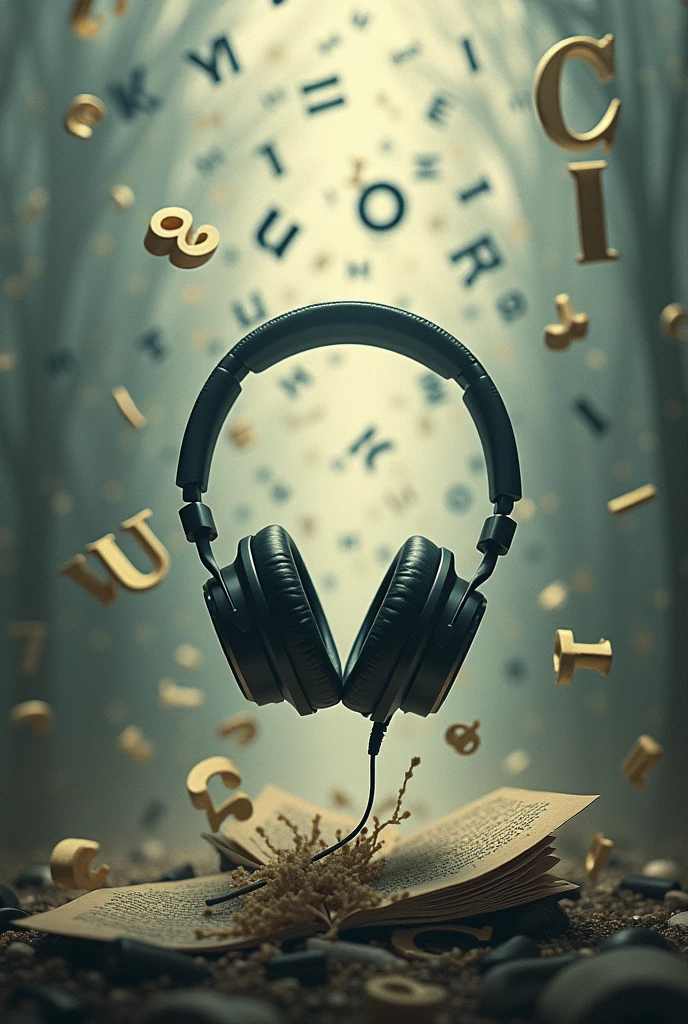 Headphones and letters from one