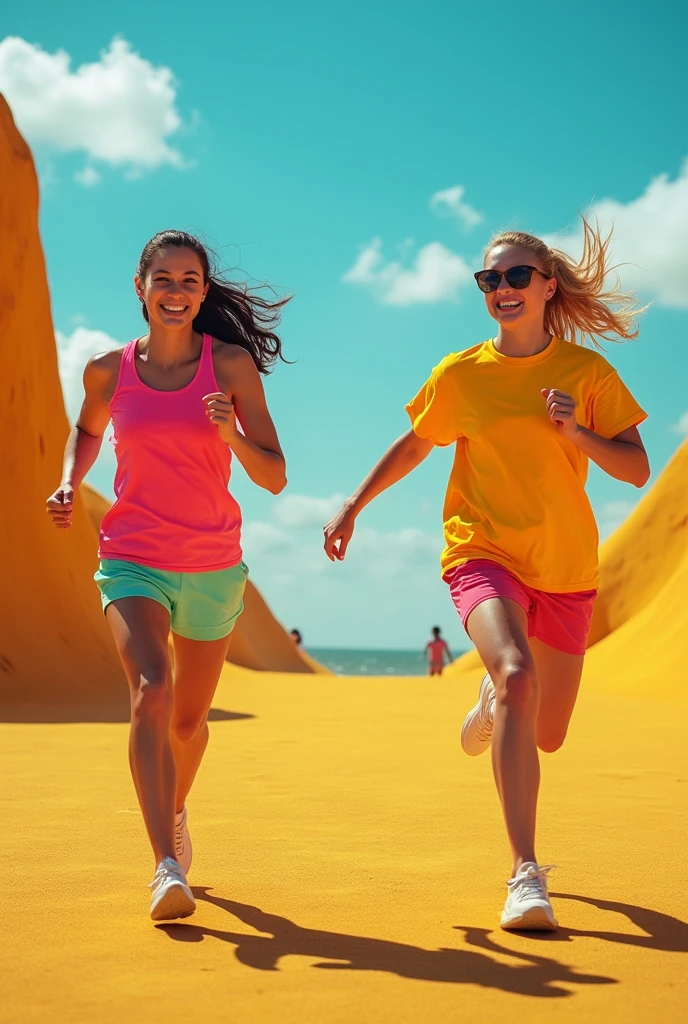 Create vibrant brand images for me, healthy, practical and energetic
