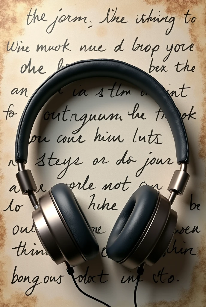 Headphones and lyrics