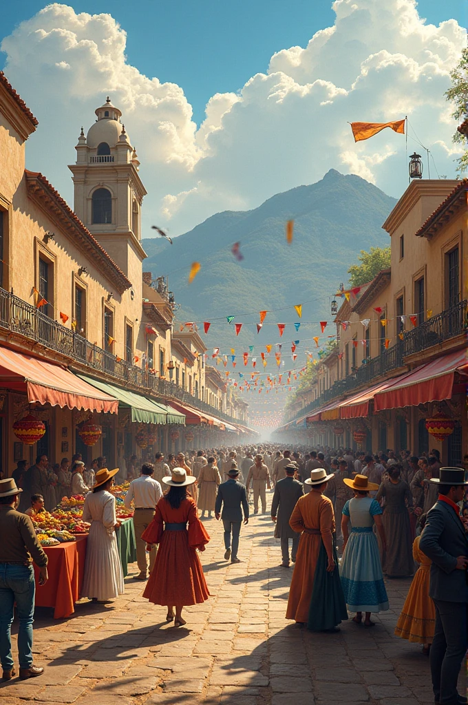 Fair season in the month of September, in 1861 in Monterrey, Nuevo Leon