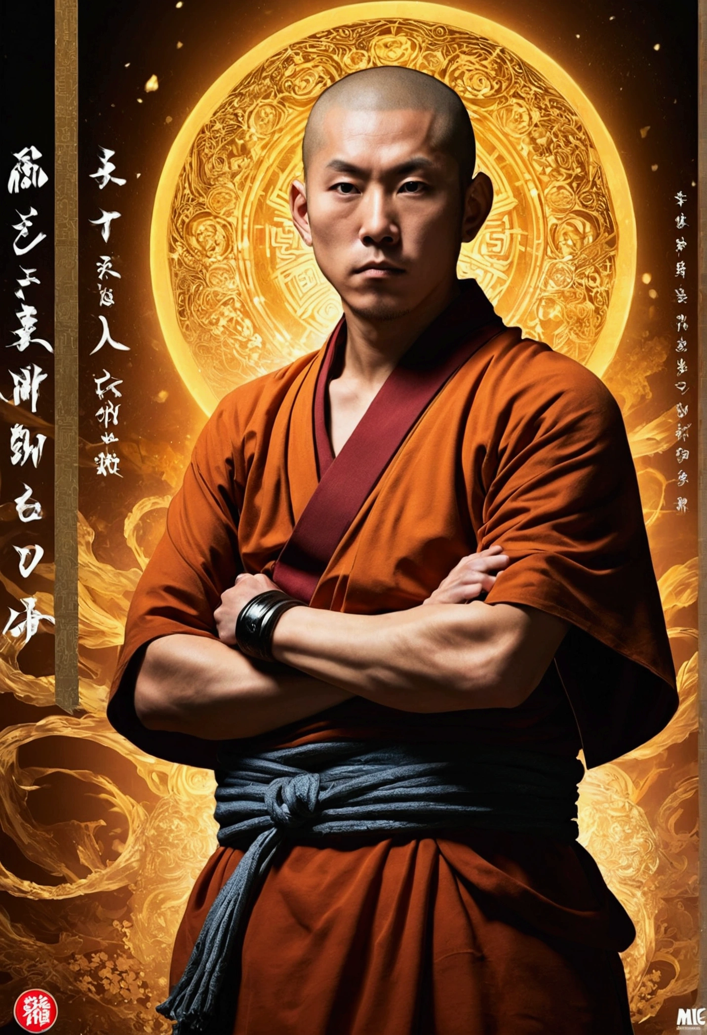 Japanese monk、mic、Fight evil、Hero of Justice、