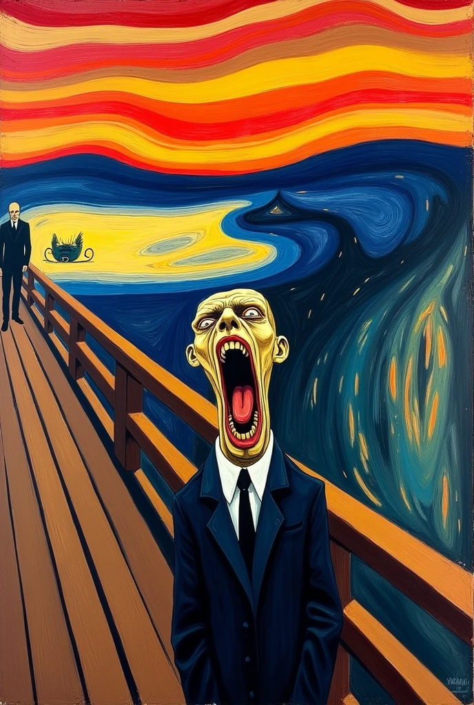 A creative reinterpretation of the painting "or scream"