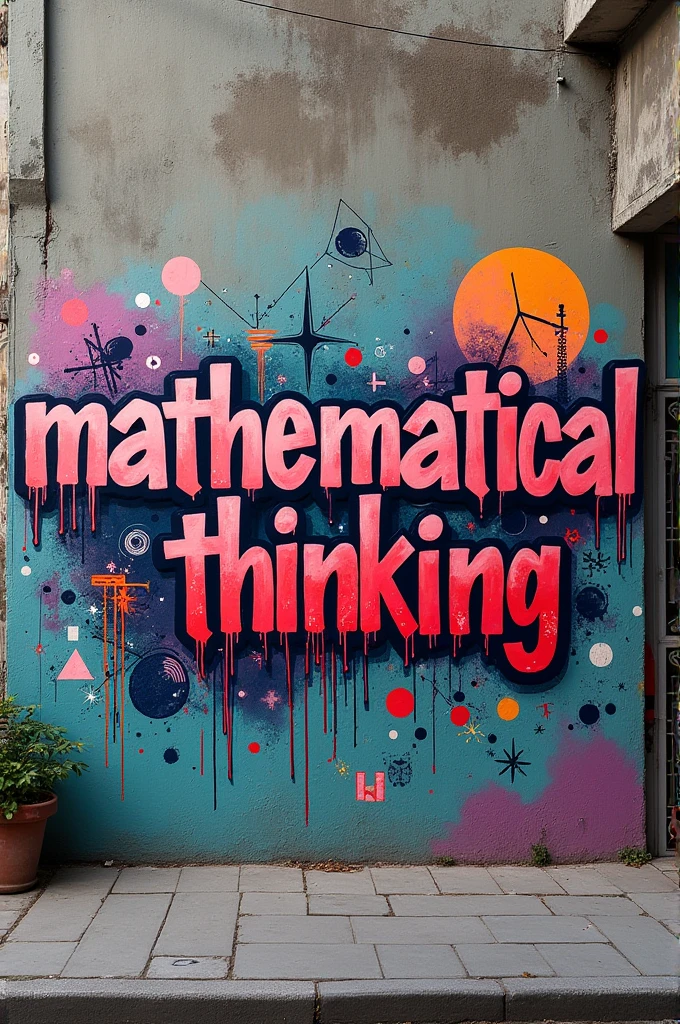 Graffiti that says Mathematical Thinking I