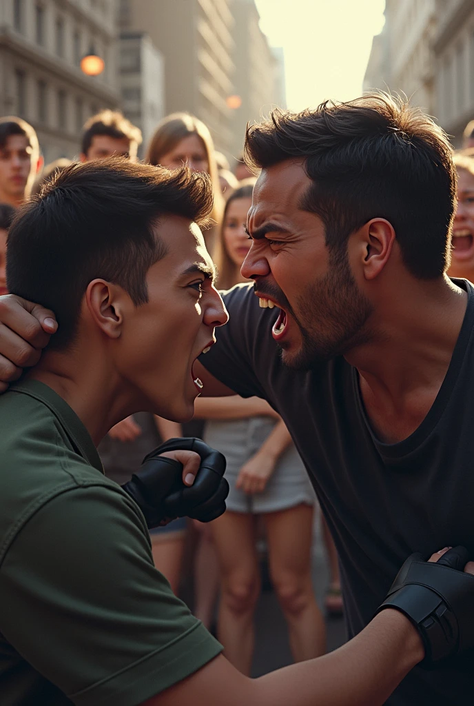 punching someone in the face in front of everyone