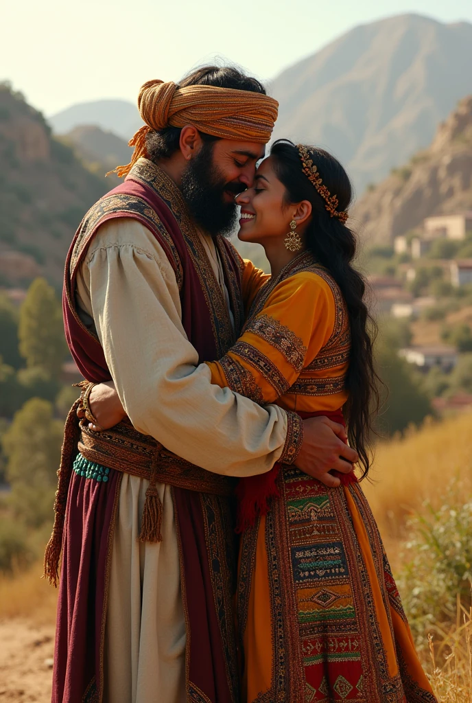 Apéro finds his daughter after so many years that they were separated during the Algerian war he finds himself on the phone traditional outfit of Kabylie for women and men Berber clothing