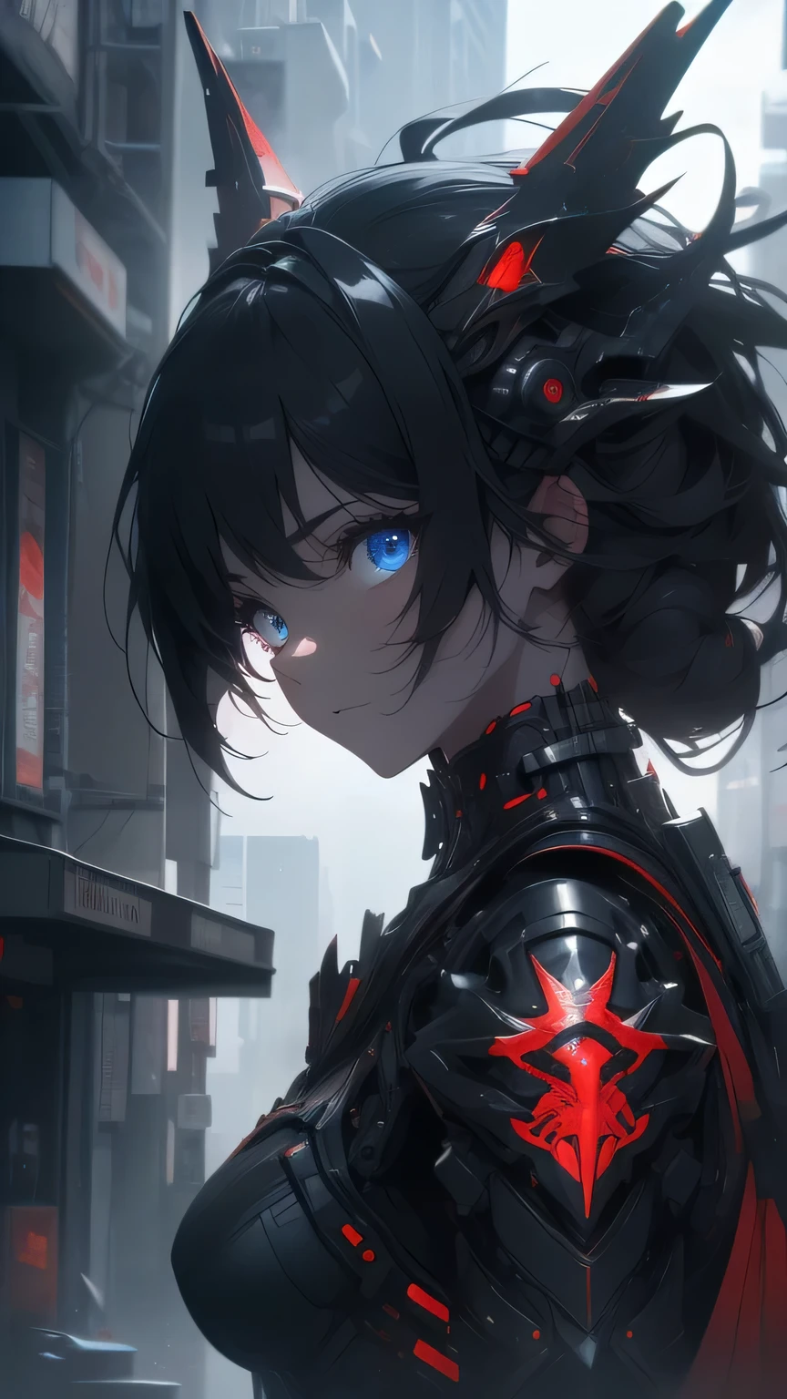 ((8k resolution))、((Highest quality))、((masterpiece))、((Very detailed))((((dramatic))), (((Rough feeling))), (((intense)))Focus on the face, Mecha dragon,cyberpunk, beautiful girl