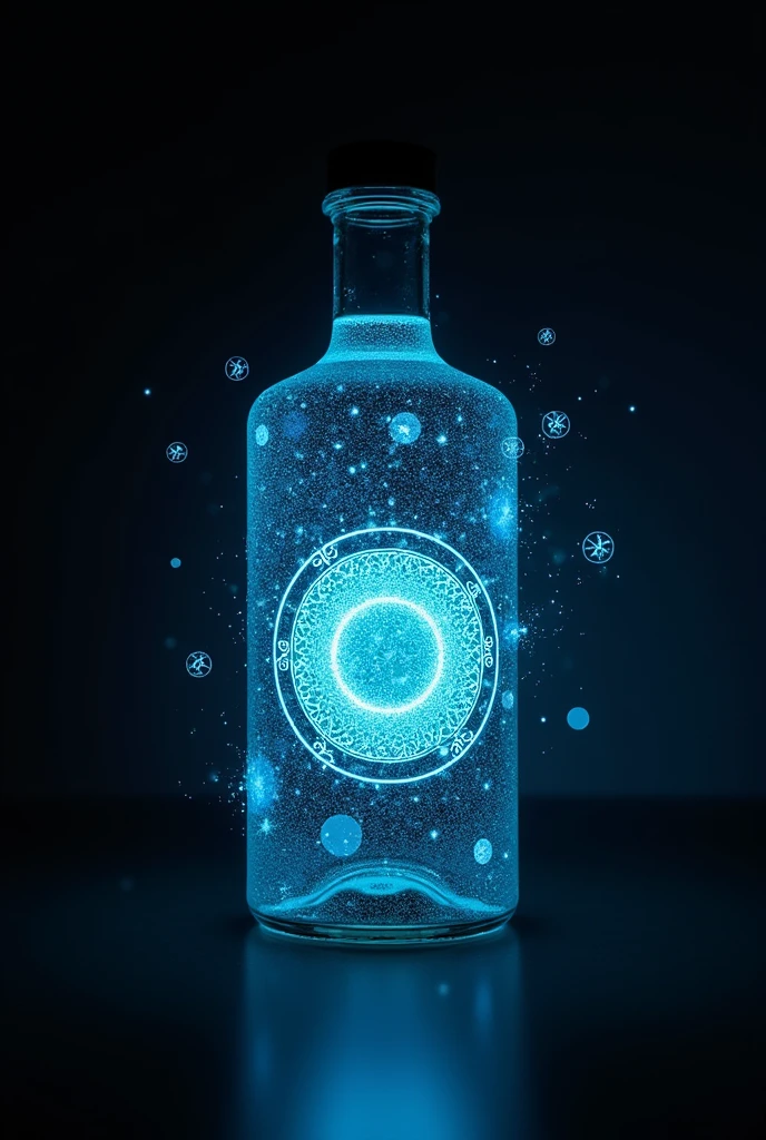 You can create the quality seal image of a luminescent yeast. not only offers a unique visual experience, but also incorporates an ingenious quality control system that is directly observable by the consumer., If it does not light up or the lights go out quickly, the alcohol is adulterated.. The level of luminescence acts as an infallible indicator of the integrity and freshness of the product..
