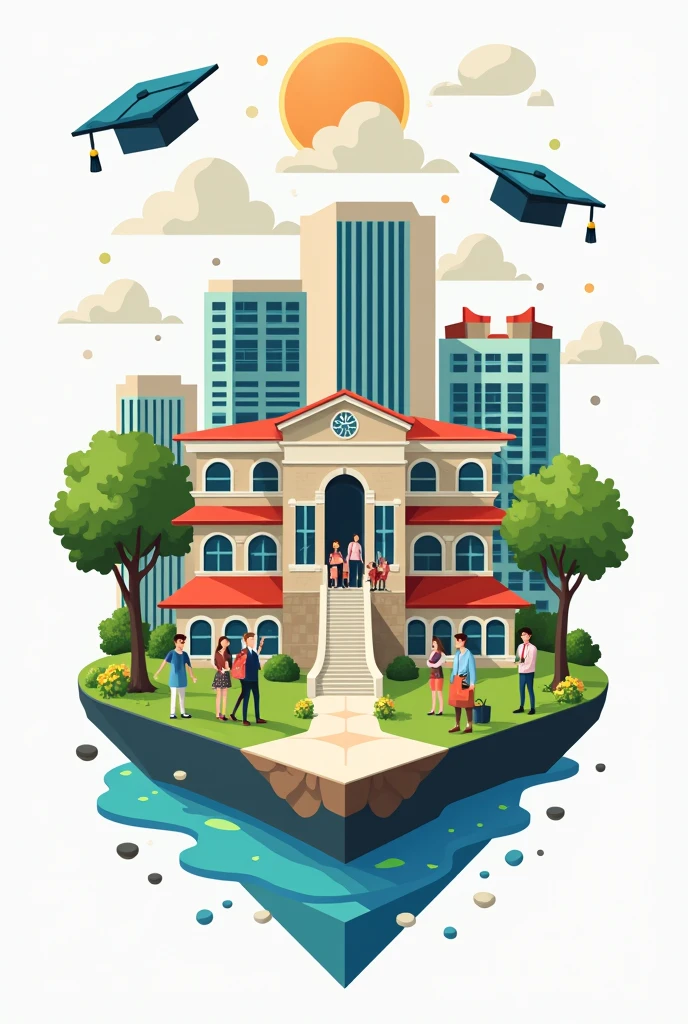 Create a university icon supported by images that show the student's expectations and goals., as well as photographs of their favorite places on campus, Elements of the university regulations and statutes that will help you in your stay and permanence in school.