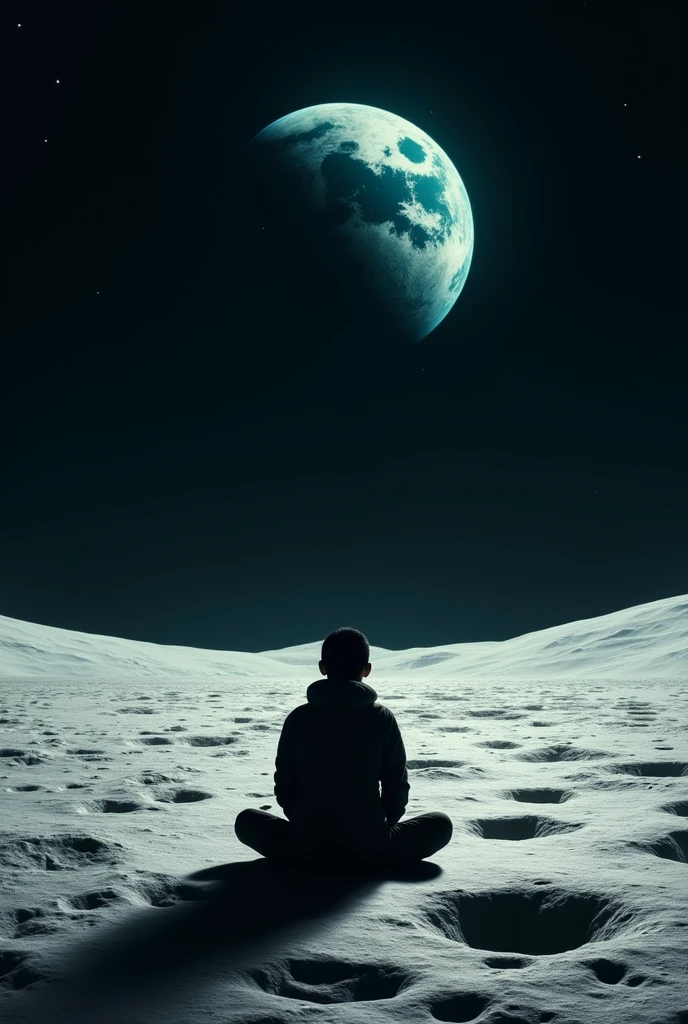 sitting on the moon