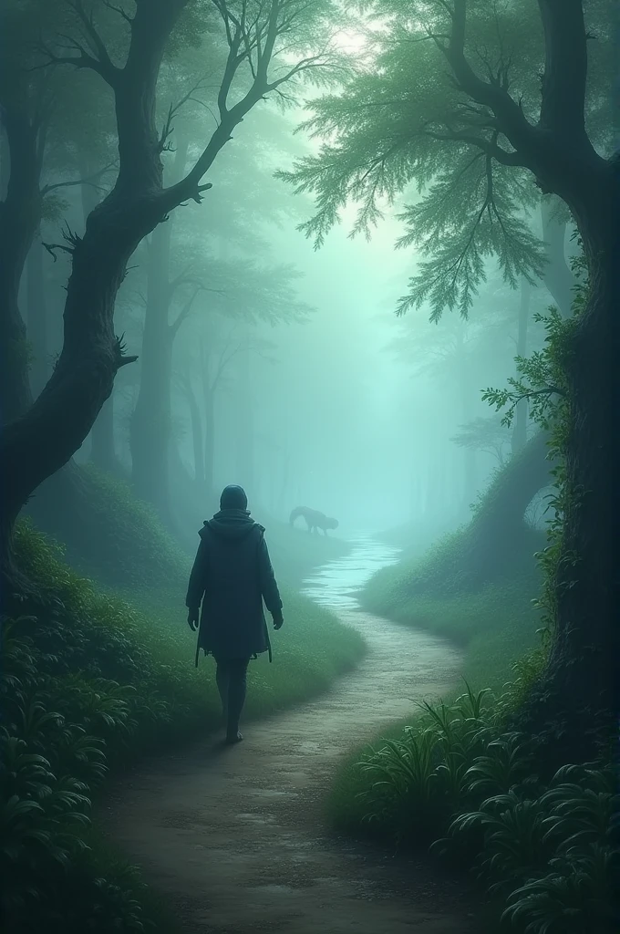 The path to the pond is always shrouded in mist, making it difficult to reach.