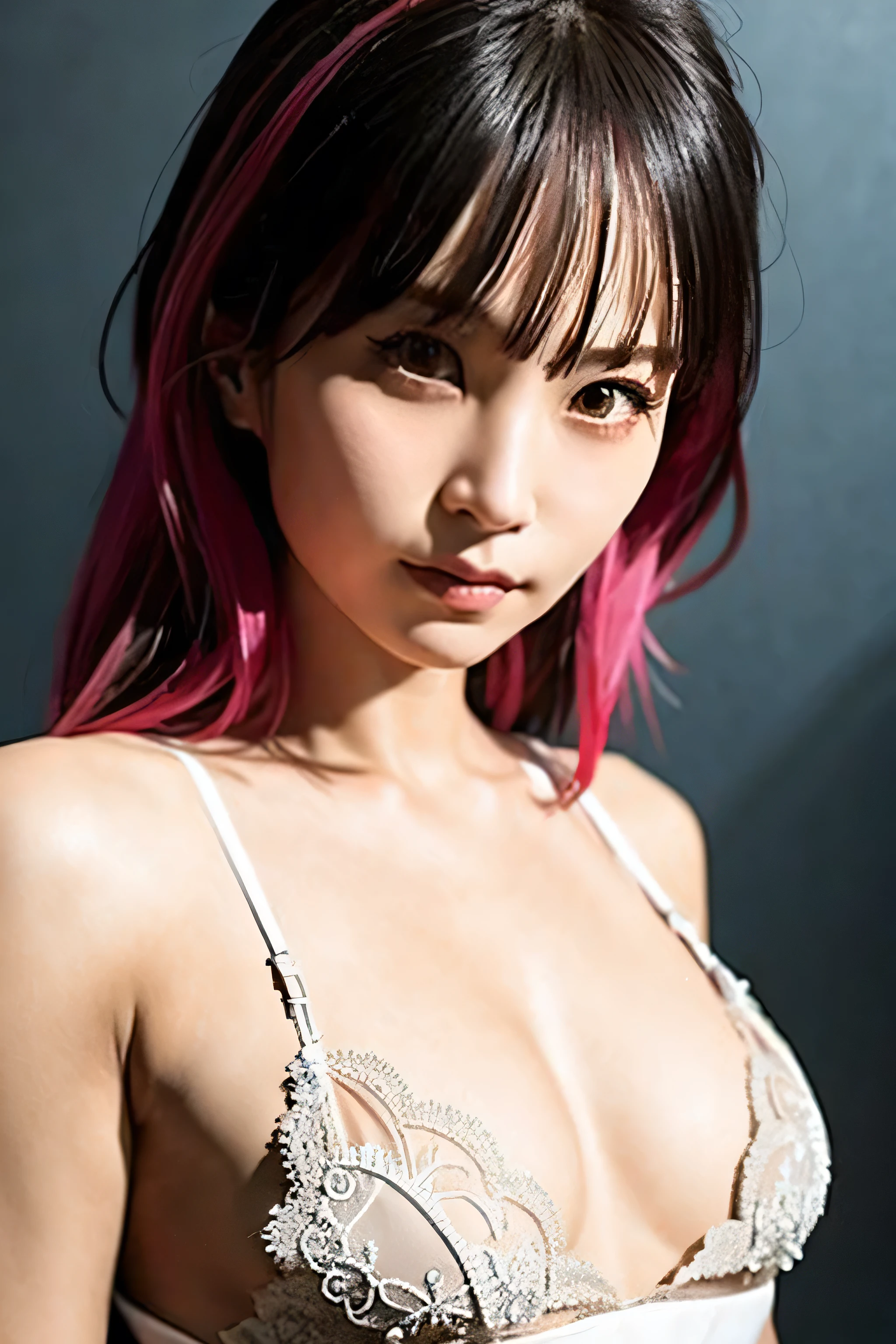 risa,casual outfit,face close up,(8k, best quality, masterpiece:1.2),(intricate details:1.4),(photorealistic:1.2),octane render, complex 3d render ultra detailed, studio soft light, rim light, vibrant details, ultra detailed, realistic skin texture, detailed face,(expressionless), extremely detailed CG unity 8k wallpaper, (detailed background:1.2) , naked, full body, small tits, showing nipples
 