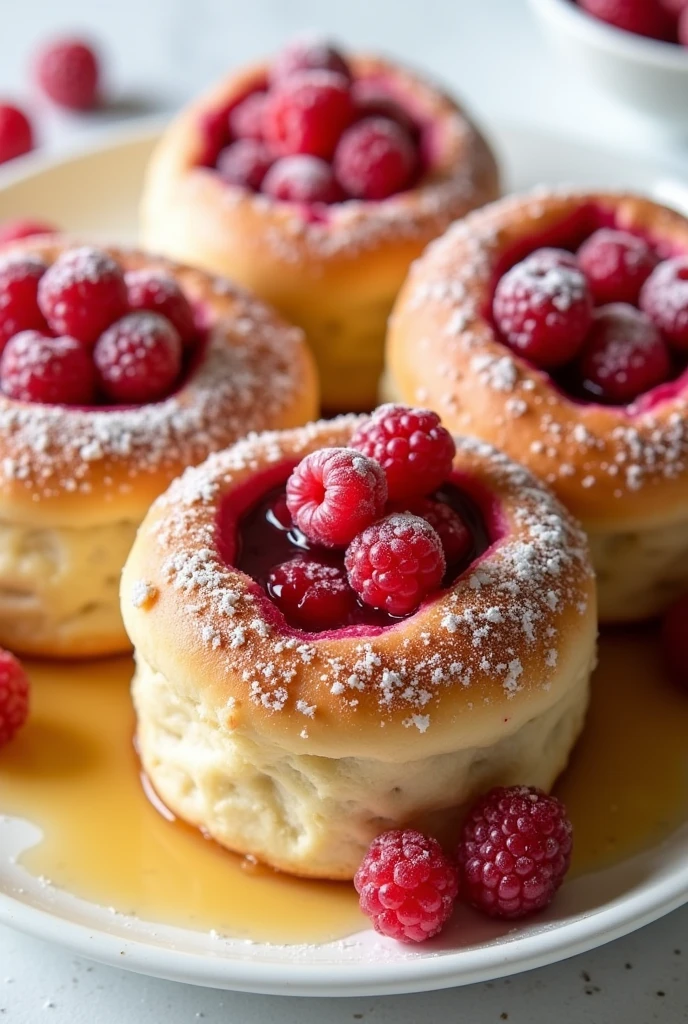 Red berry rolls 
