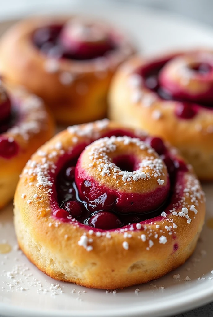 Red berry rolls 
