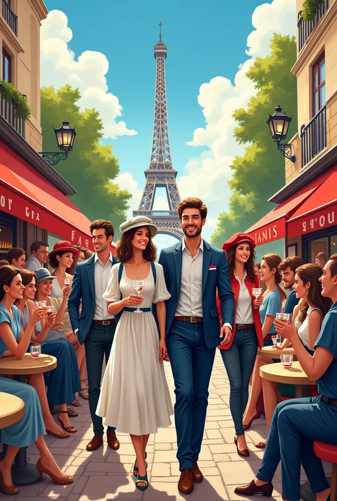 A cover of French people