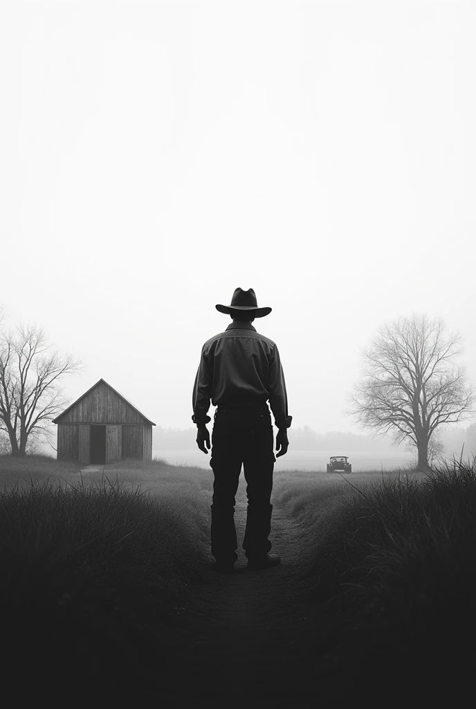 Show me the south in a simple black and white image