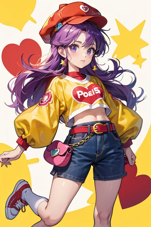 In Puyo Puyo Fever 2 her clothing slightly changed: yellow sleeves were added to her shirt, the eyes on her red Puyo hat were made bigger, her belt is now a fannypack with a heart buckle, and wore red sneakers with purple socks. Her second outfit also appeared in the mobile game Puyo Puyo Fever Habanero and Puyo Puyo! 15th Anniversary. SPARKLE; GLITTER