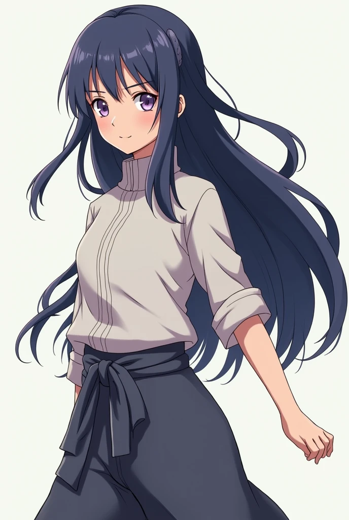 Hinata hyuga drawn in the same style as masashi kishimoto