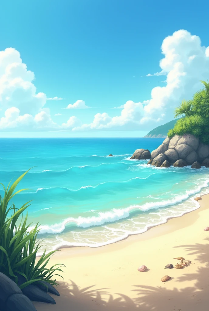 I need it to be on the beach and in the sea